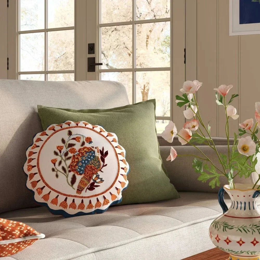 Round Turkey Pillow - Threshold